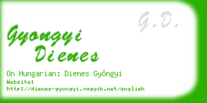 gyongyi dienes business card