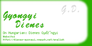 gyongyi dienes business card